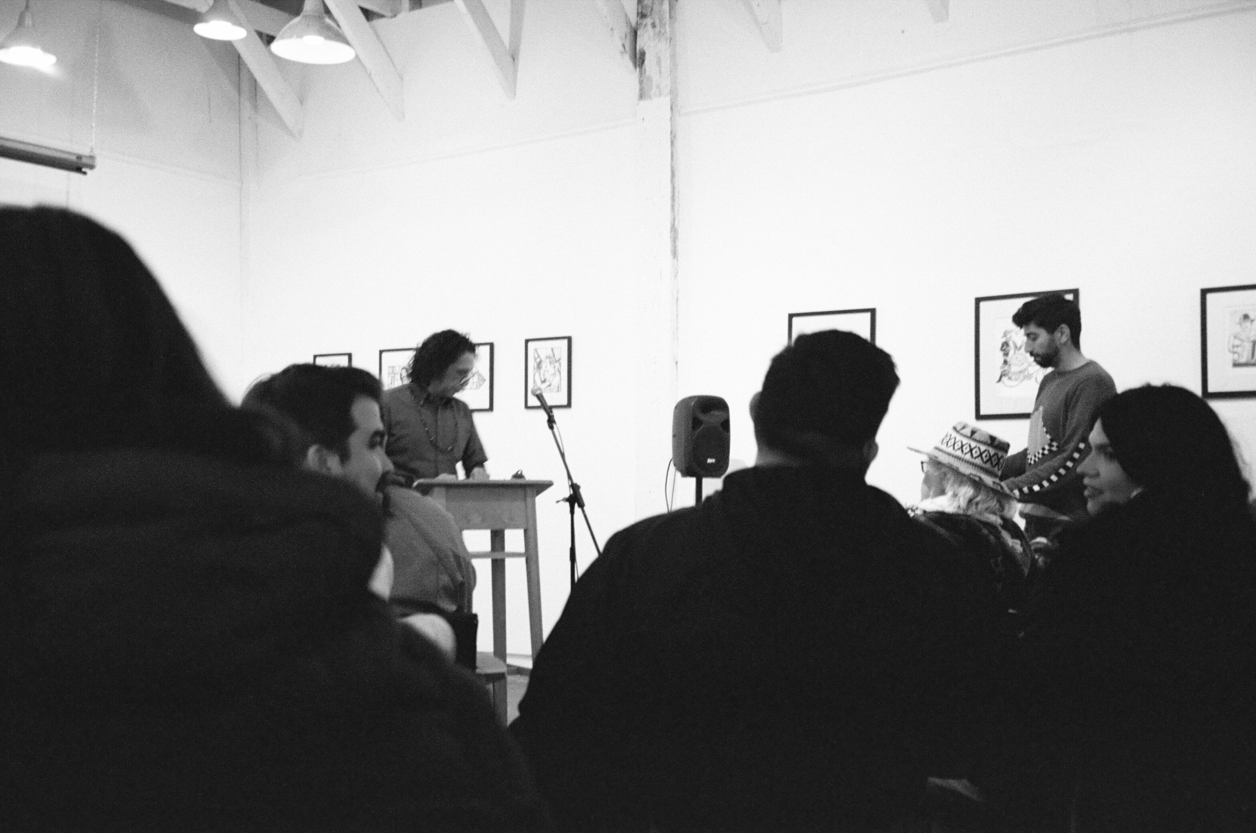 Josiah Luis Alderete and hector son of hector at Medicine for Nightmares Bookstore & Gallery